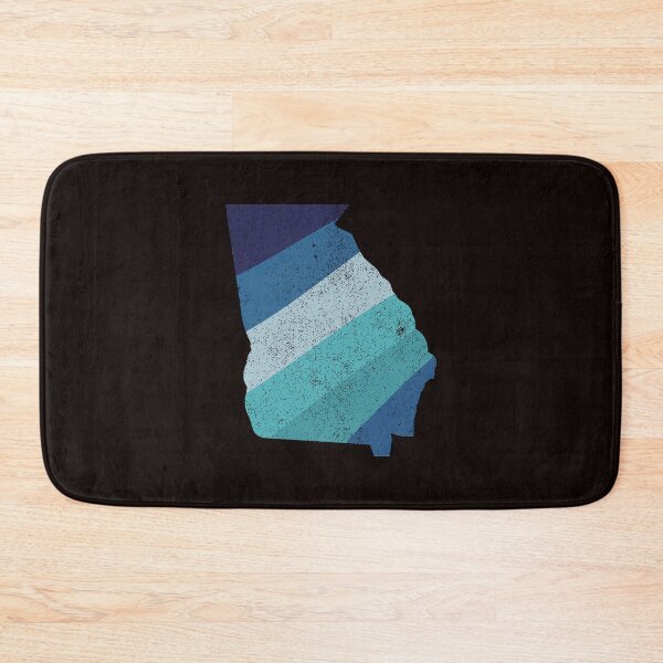 Item preview, Georgia State Vintage Retro Blue Rainbow stripes designed and sold by twicetrader.