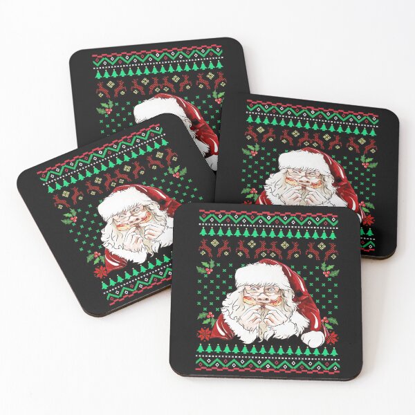 Item preview, Funny Christmas Santa Claus Xmas Eating Bacon British English Traditional Food designed and sold by UniQueensShop.