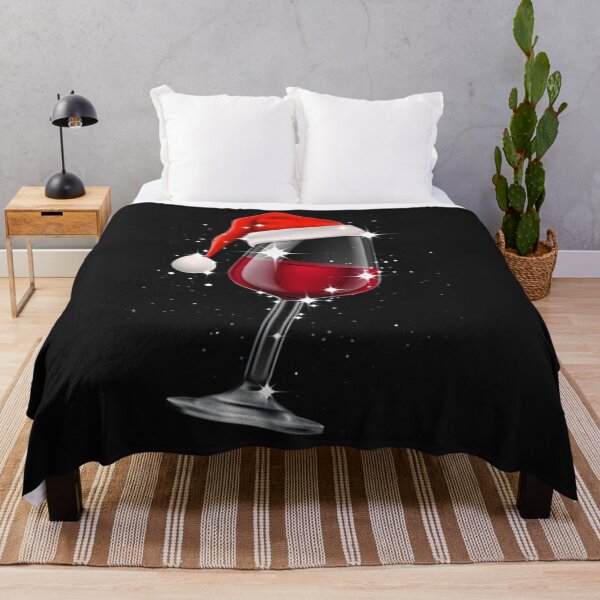 Item preview, Wine Glasses Santa Hat Christmas Cann't Be Fun Without Wine designed and sold by MichaeE.