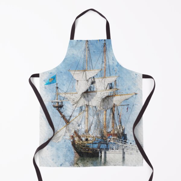 Item preview, Kalmar Nyckel Tall Ship Watercolor designed and sold by TwoSmallPtatoes.