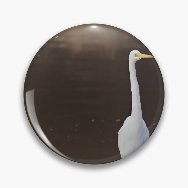 Item preview, Great Egret looking for food in a river designed and sold by hendrikspix.