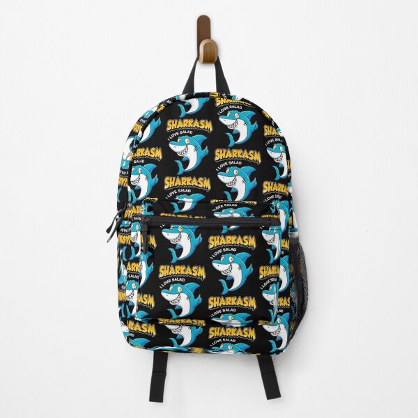 Item preview, Funny Sharkasm I Love Salad Shark Sarcasm Pun designed and sold by perfectpresents.
