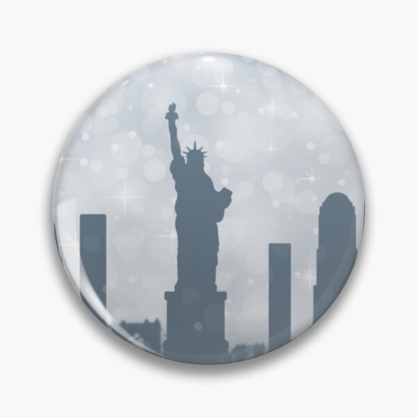 Item preview, New York City ​​silhouette , silver abstract snow falling winter christmas	 designed and sold by MarketVisionAV.