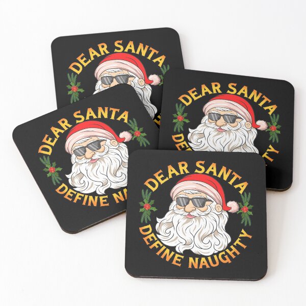 Item preview, Funny Christmas Santa Claus Define Naughty designed and sold by UniQueensShop.