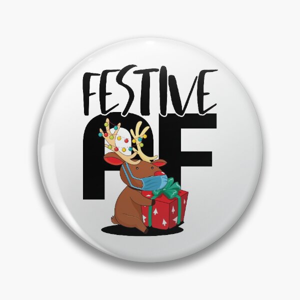 Item preview, Festive AF | Hilarious Christmas Reindeer designed and sold by GravitiTees.