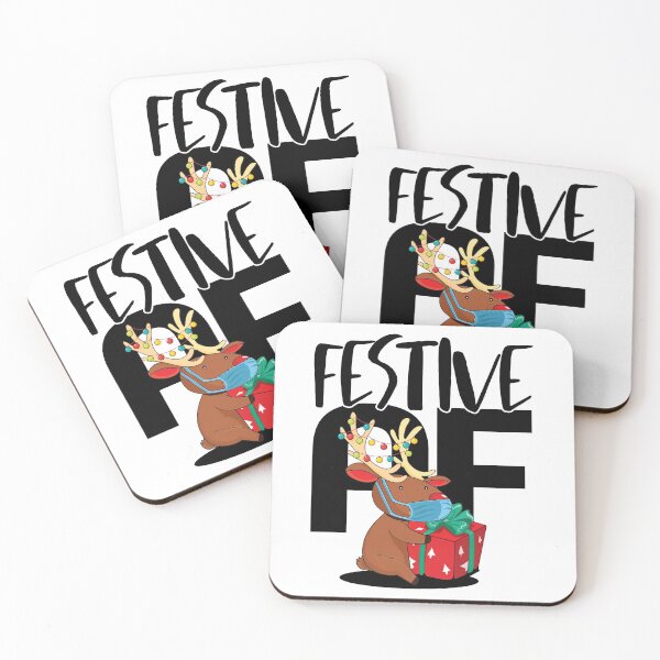 Item preview, Festive AF | Hilarious Christmas Reindeer designed and sold by GravitiTees.