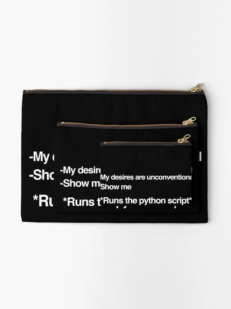 Thumbnail 2 of 4, Zipper Pouch, Python Programmation designed and sold by dualogy.