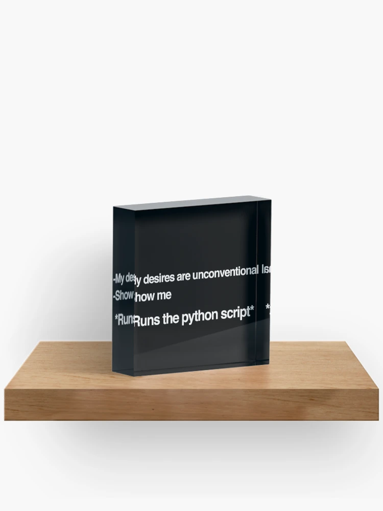 Thumbnail 2 of 5, Acrylic Block, Python Programmation designed and sold by dualogy.
