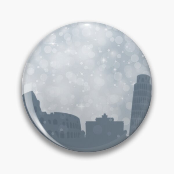Item preview, Rome City ​​silhouette , silver abstract snow falling winter christmas	 designed and sold by MarketVisionAV.
