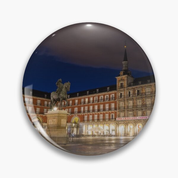 Item preview, Bright Midnight - Plaza Mayor in Madrid Spain designed and sold by Georgia Mizuleva.