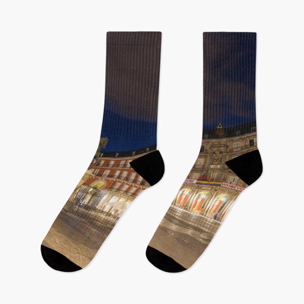 Item preview, Bright Midnight - Plaza Mayor in Madrid Spain designed and sold by Georgia Mizuleva.