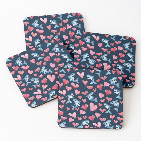 Item preview, Sharks and Hearts designed and sold by FrictionMaxxing.