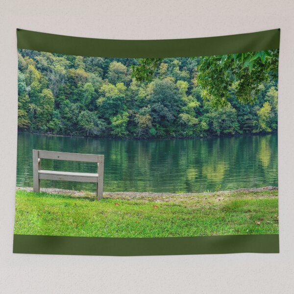 Item preview, Lake Taneycomo Bench At Rockaway Beach designed and sold by mljdwhite.