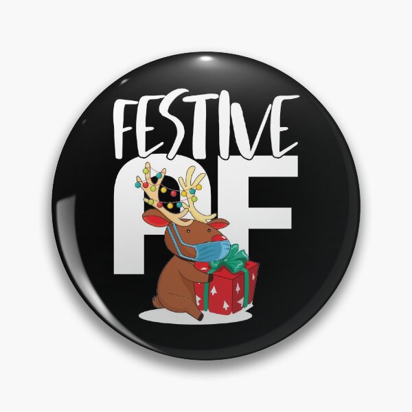Item preview, Festive AF | Comical Christmas Reindeer designed and sold by GravitiTees.