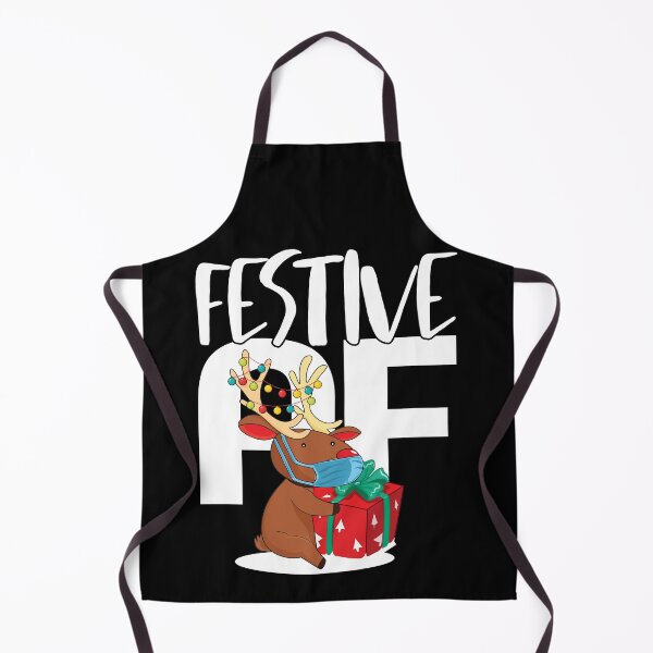 Item preview, Festive AF | Comical Christmas Reindeer designed and sold by GravitiTees.