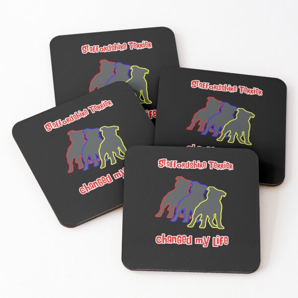 Item preview, Staffordshire Terrier changed my life - Dog Art dogs Silhouette - pet designed and sold by Coolstuff4you71.