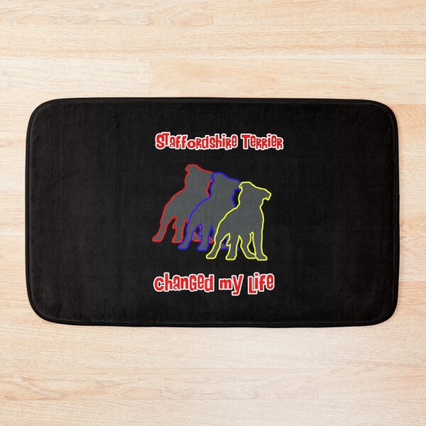 Item preview, Staffordshire Terrier changed my life - Dog Art dogs Silhouette - pet designed and sold by Coolstuff4you71.