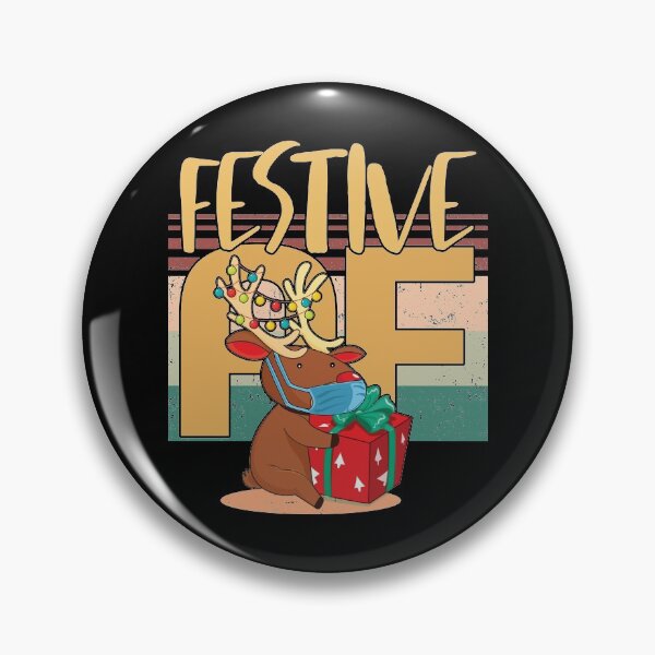 Item preview, Festive AF | Comedic Christmas Reindeer designed and sold by GravitiTees.