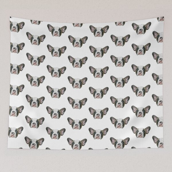 Item preview, French Bulldog oil-painting stylized designed and sold by SzofiStore.