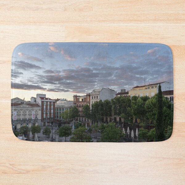Item preview, Gallivanting Around Madrid is a Pure Delight - Plaza de Santa Ana Colourful Dawn designed and sold by Georgia Mizuleva.