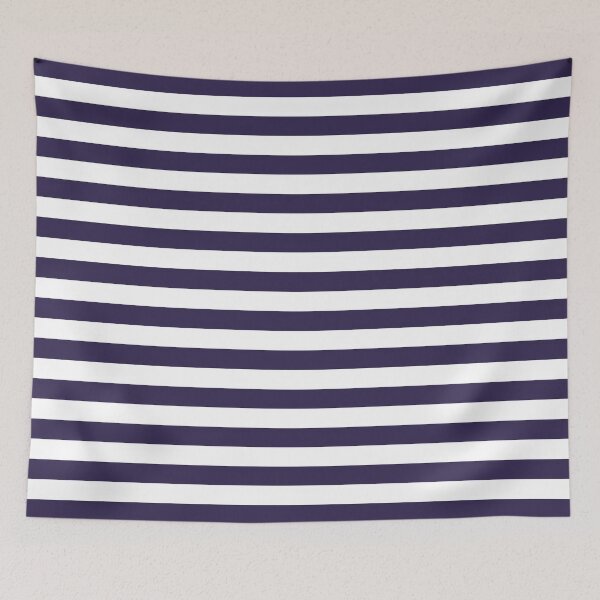 Item preview, Small NAVY BLUE and WHITE Horizontal STRIPES designed and sold by RachelMacht.
