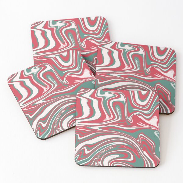 Item preview, Christmas Candy Colors Marbled Paint designed and sold by PinkPearlPrints.