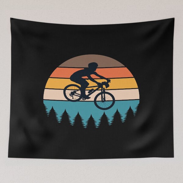 Item preview, Flow - Mountain Biker - Forest designed and sold by HeatherPore.