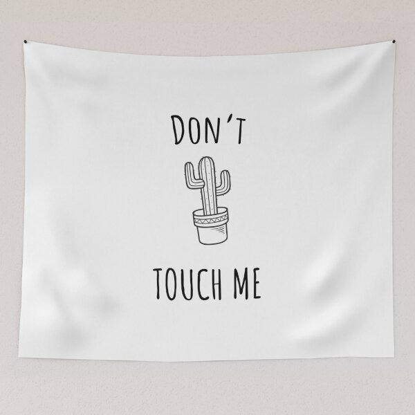 Item preview, Don't touch me, cactus designed and sold by Curlyhaire.