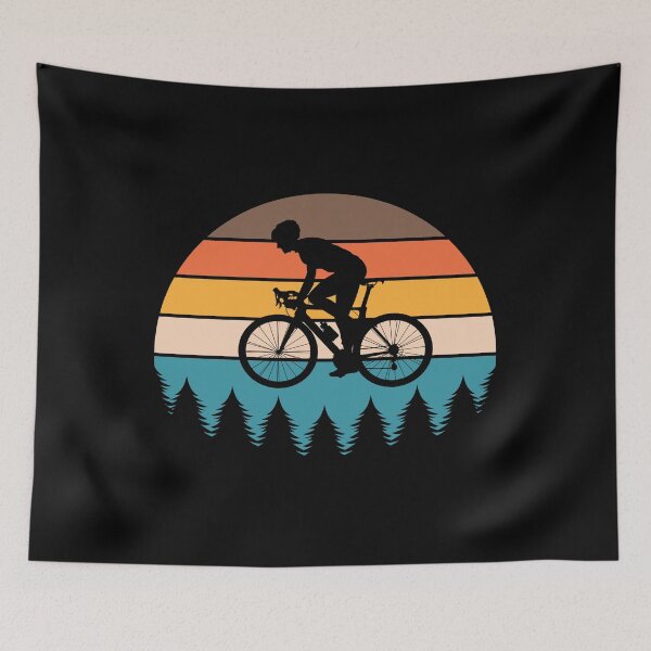 Aperçu de l'œuvre Rise and Grind - Cycliste - Forêt créée et vendue par HeatherPore.