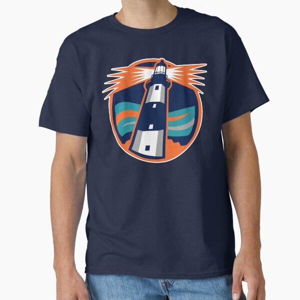Vista previa del artículo con la obra «isleños faro reverso retro hockey», diseñado y vendido por Hungry Hungry  Buffalo.