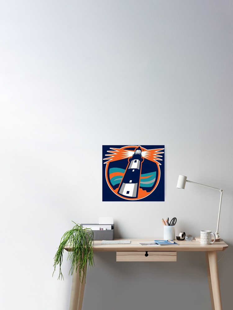 islanders lighthouse reverse retro hockey Poster for Sale by