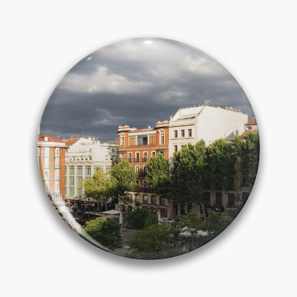 Item preview, Gathering Clouds Do Not Stop the Gathering Crowds - Plaza Santa Ana Madrid Spain designed and sold by Georgia Mizuleva.