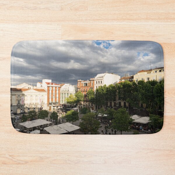 Item preview, Gathering Clouds Do Not Stop the Gathering Crowds - Plaza Santa Ana Madrid Spain designed and sold by Georgia Mizuleva.