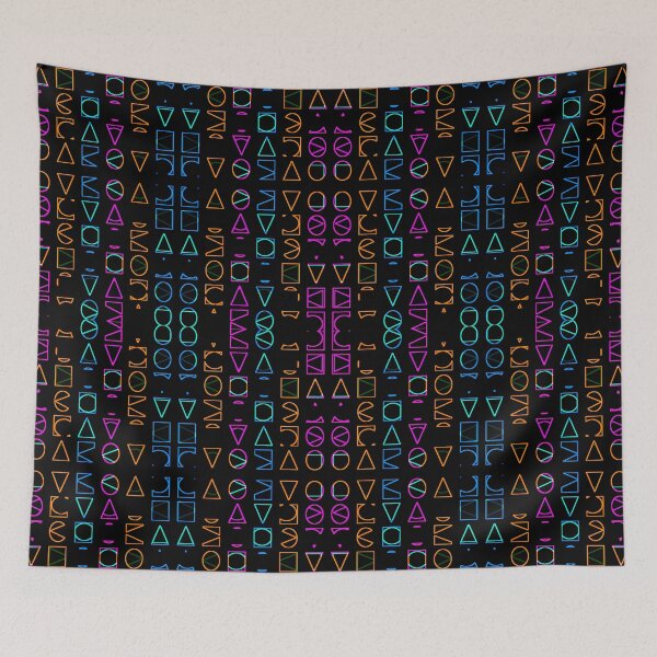 Item preview, Neon Geometric Print Pattern designed and sold by DFLC Prints.