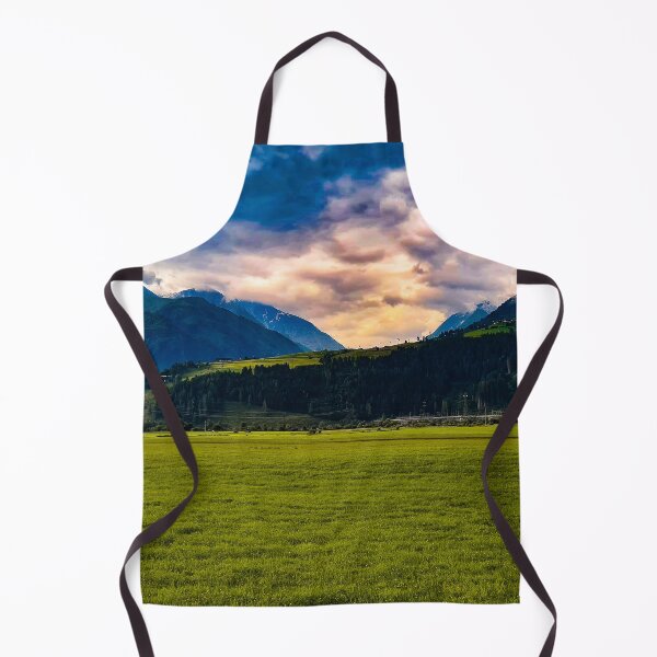 Item preview, Grassfield with mountain and trees Austria designed and sold by felinefeelings.