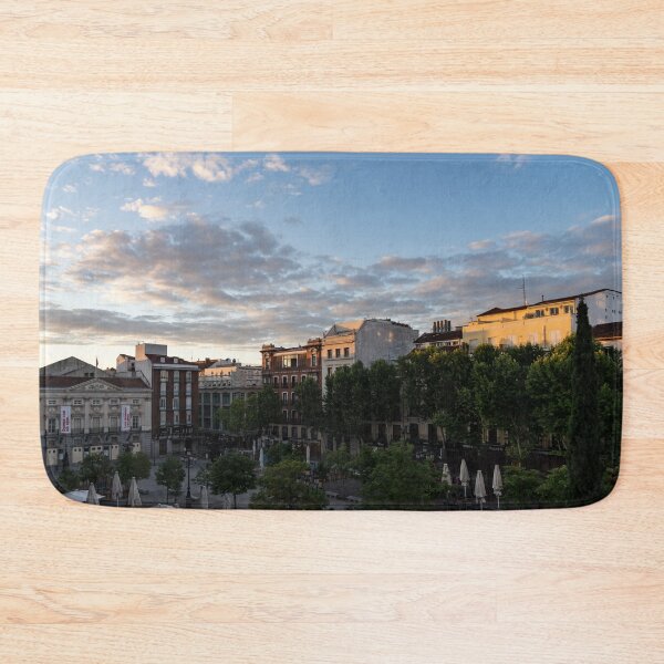Item preview, Sunrise Sunlight at Plaza de Santa Ana Madrid Spain designed and sold by Georgia Mizuleva.