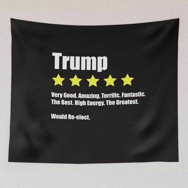 Item preview, Trump 5 Stars Would Re-elect funny humorous designed and sold by TeeThePeople.