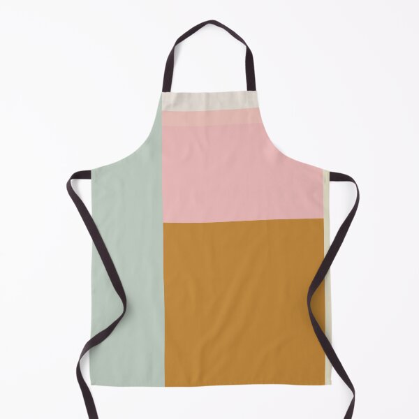 Item preview, Modern Geometric Color Block in Pink Mustard and Sage designed and sold by JuneJournal.