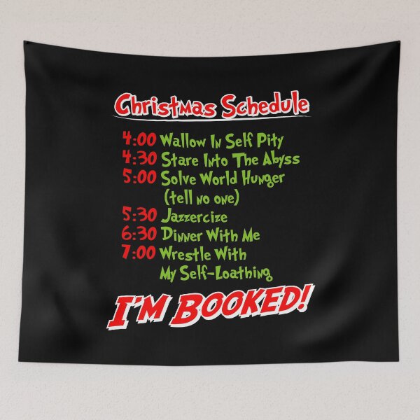 Item preview, Christmas Schedule designed and sold by OuterWear.