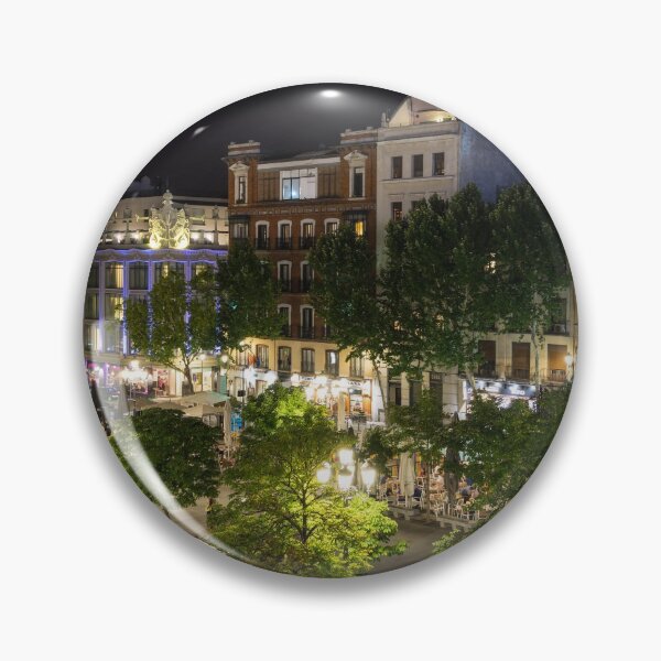 Item preview, Madrid Nightlife - the Fabulous Plaza de Santa Ana at Night designed and sold by Georgia Mizuleva.