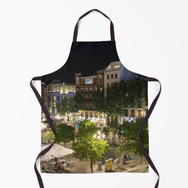 Item preview, Madrid Nightlife - the Fabulous Plaza de Santa Ana at Night designed and sold by Georgia Mizuleva.