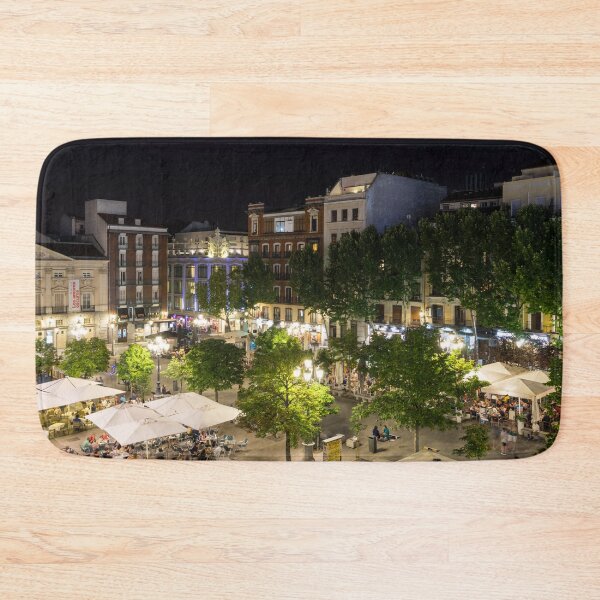 Item preview, Madrid Nightlife - the Fabulous Plaza de Santa Ana at Night designed and sold by Georgia Mizuleva.