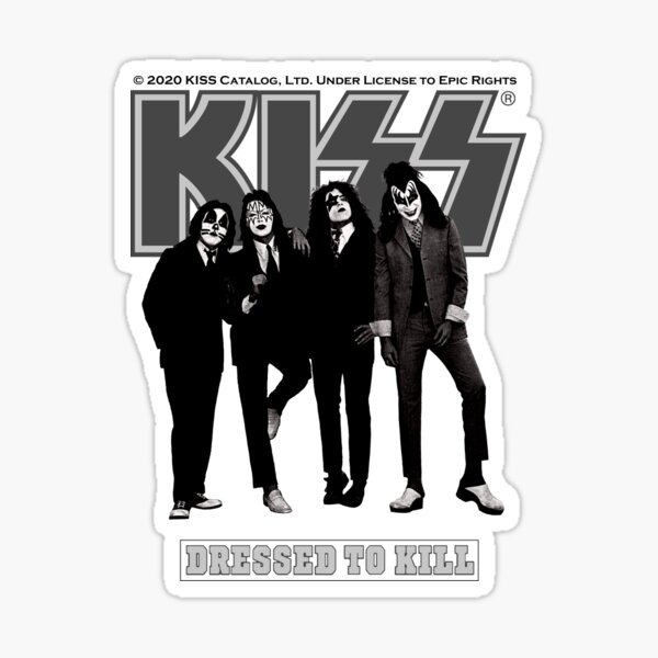 KISS-Dressed To Kill Sticker