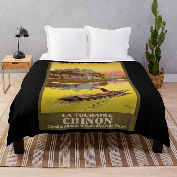Item preview, retro classic ORLEANS ETAT Touraine Chinon poster designed and sold by CorasPosters.