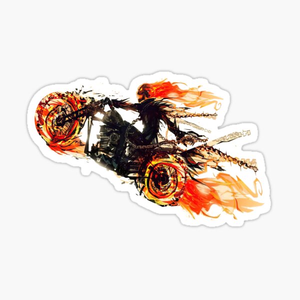 Ghost Rider Sticker For Sale By Gorablack Redbubble