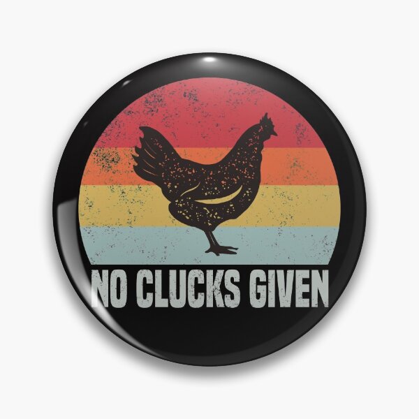 Item preview, Retro No Clucks Given Funny Chicken Gift designed and sold by Dan66.