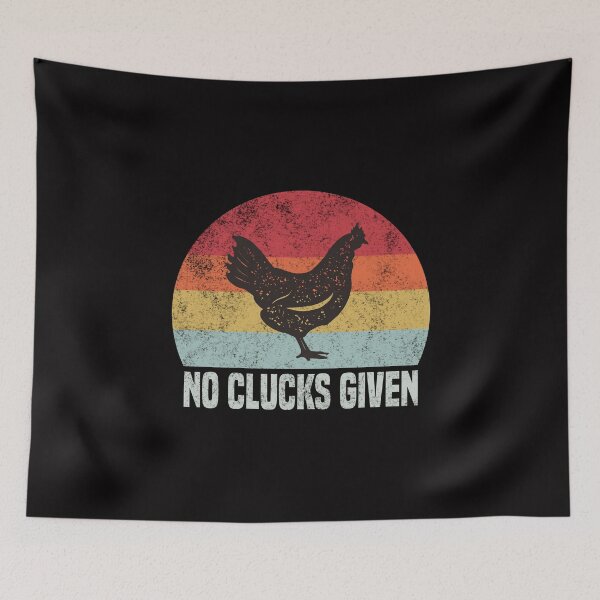 Item preview, Retro No Clucks Given Funny Chicken Gift designed and sold by Dan66.