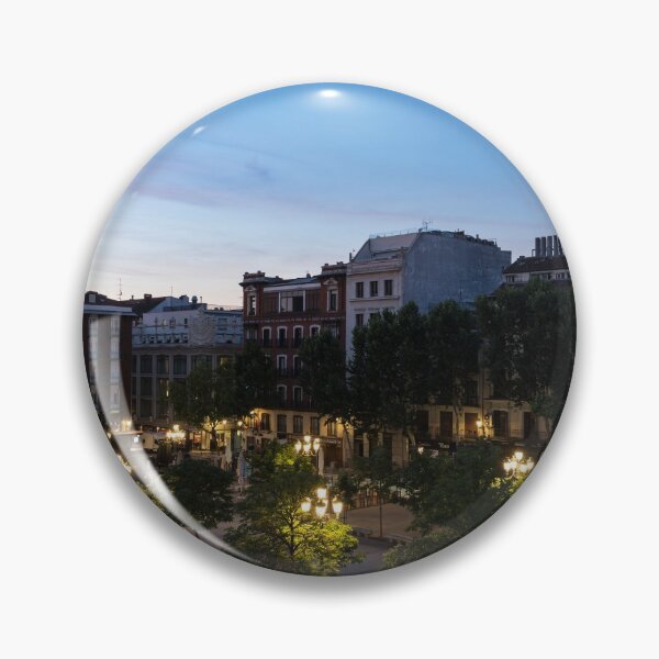 Item preview, The Morning After - Empty Plaza de Santa Ana at Dawn designed and sold by Georgia Mizuleva.