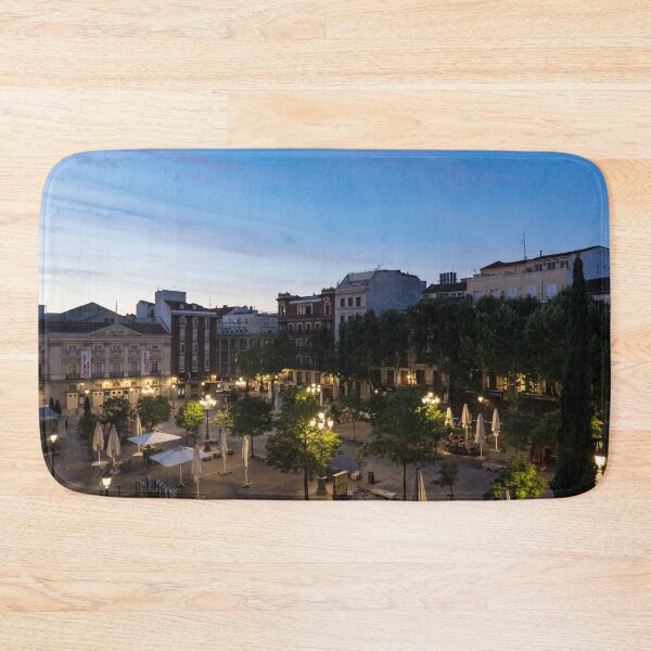 Item preview, The Morning After - Empty Plaza de Santa Ana at Dawn designed and sold by Georgia Mizuleva.
