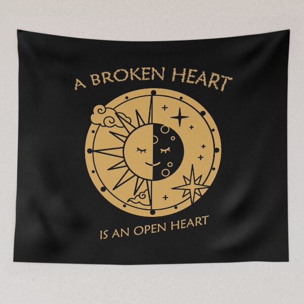 Item preview, Broken hearts are open hearts. Quote from I'll give your the sun designed and sold by Just Simple And Awesome.